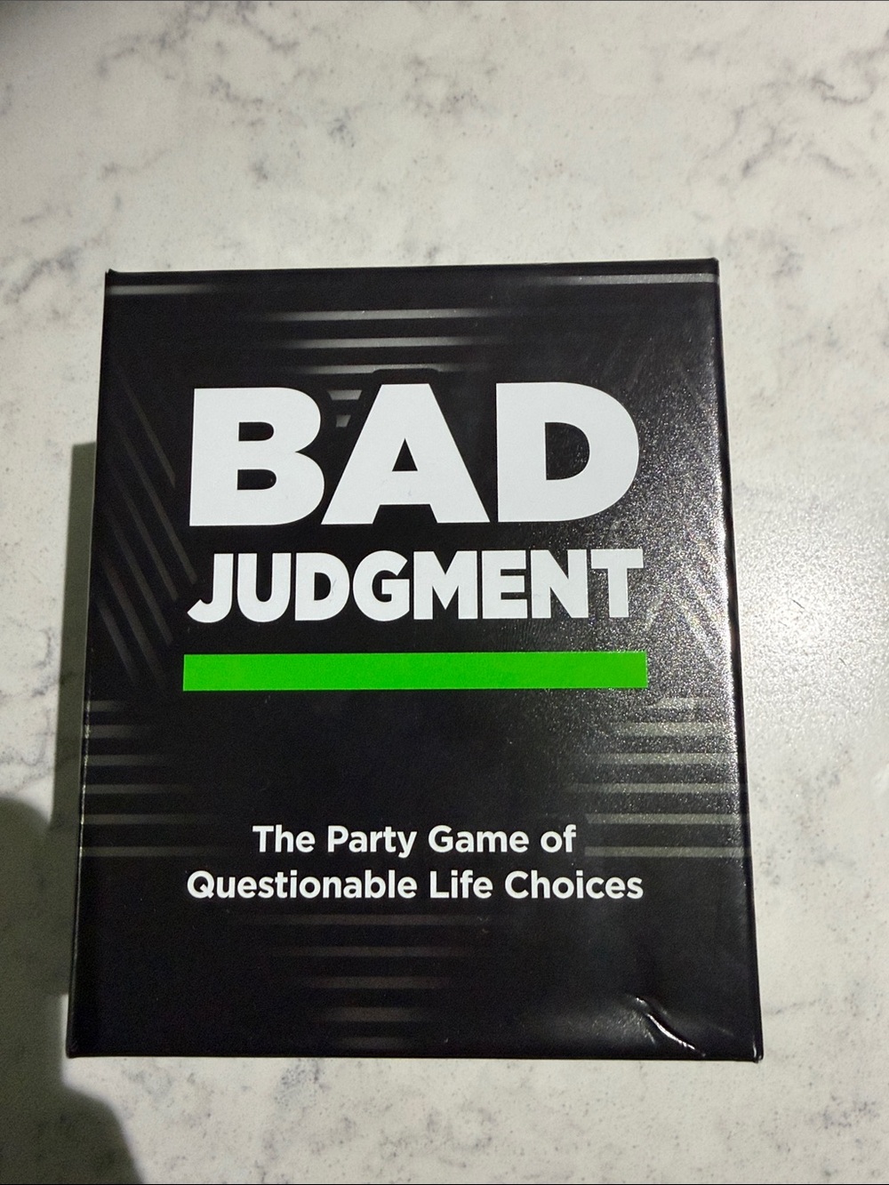 Party Card Game — Black with Green Accent
